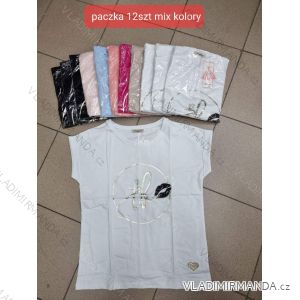 Tričko krátky rukáv dámske (S/M ONE SIZE) TURECKÁ MÓDA TMWG22G53225