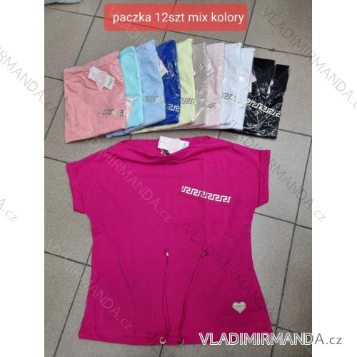 Tričko krátky rukáv dámske (S/M ONE SIZE) TURECKÁ MÓDA TMWG22G56556