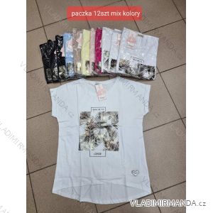 Tričko krátky rukáv dámske (S/M ONE SIZE) TURECKÁ MÓDA TMWG22G5558