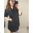 Košeľa oversize dlhý rukáv dámske nadrozmer (2XL/3XL OENE SIZE) TALIANSKA MODA IMD22062/DR