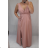 Šaty elegantné spoločenské dlhé na ramienka dámske (XS/S/M/L ONE SIZE) TALIANSKA MÓDA IM322045/DR