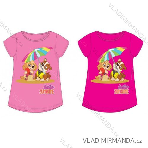 Tričko krátky rukáv paw patrol detské dievčenské (98-128) SETINO PAW-GT-SHIRT-235