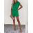 Overal letný krátky elegantný krátky rukáv dámsky (S/M ONE SIZE) TALIANSKA MÓDA IMD22498