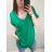 Tunika krátky rukáv dámske nadrozmer (XL/2XL ONE SIZE) TALIANSKA MÓDA IM722006/DR/DR XL/2XL tmavo zelená