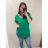 Tunika krátky rukáv dámske nadrozmer (XL/2XL ONE SIZE) TALIANSKA MÓDA IM722006/DR/DR XL/2XL tmavo zelená