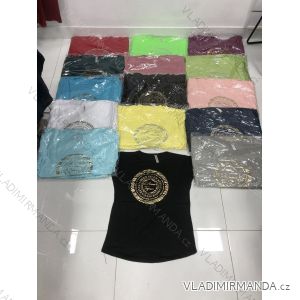 Tričko krátky rukáv dámske (M-XL) TURECKÁ MÓDA TMWG22GYA0304