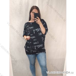 Tunika oversize krátky rukáv dámska (S/M/L/XL/2XL/3XL ONE SIZE) TALIANSKA MÓDA IMB22059