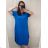 Šaty dlhé maxi letné voľnočasové krátky rukáv dámske viskoza (L/XL/2XL/3XL ONE SIZE) TALIANSKA MÓDA IMD22382