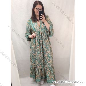 Šaty letné boho španielske krátky rukáv dámska nadrozmer (XL/2XL ONE SIZE) TALIANSKA MóDA IM422539