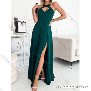 Šaty elegantné dlhé bez rukávov dámske (S/M ONE SIZE) TALIANSKA MÓDA IMD22569