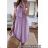 Šaty bavlnené krátky rukáv dámske bodky (S/M ONE SIZE) TALIANSKA MÓDA IMD22243/DR S/M staroružová