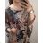 Tunika krátky rukáv dámska nadrozmer (XL/2XL/3XL ONE SIZE) TALIANSKA MÓDA IM422397/DUR