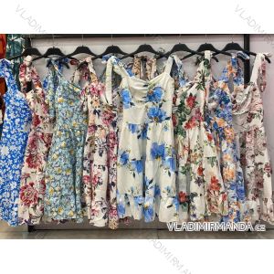 Šaty letné na ramienka dámske (S/M ONE SIZE) TALIANSKA MÓDA IMWE222442