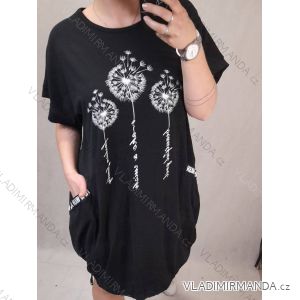 Šaty krátky rukáv dámska nadrozmer (3XL/4XL/5XL ONE SIZE) TALIANSKA MóDA IM422502LH