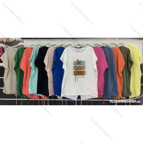 Tunika krátky rukáv dámska nadrozmer (XL/2XL ONE SIZE) TALIANSKA MÓDA IMWD222512