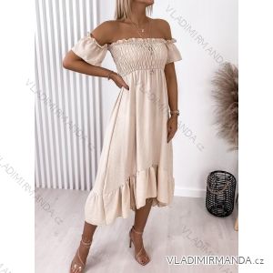 Šaty dlhé letné carmen dámske (S/M ONE SIZE) TALIANSKA MÓDA IMWD222612