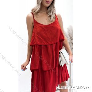 Šaty letné na ramienka dámske (S/M/L ONE SIZE) TALIANSKA MÓDA IMWK22FL51152