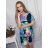 Šaty/Tunika oversize predĺžená krátky rukáv dámska (S/M/L ONE SIZE) TALIANSKA MÓDA IMWK22144