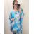 Tunika krátky rukáv dámska nadrozmer (XL/2XL/3XL ONE SIZE) TALIANSKA MÓDA IM422397/DUR