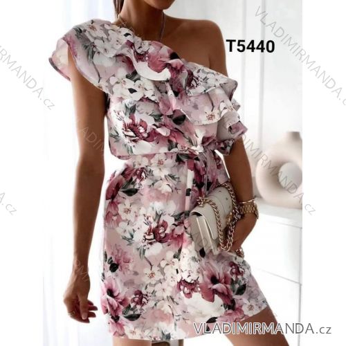 Šaty letné elegantný carmen dámske (S/M ONE SIZE) TALIANSKA MÓDA IMWY22T5440