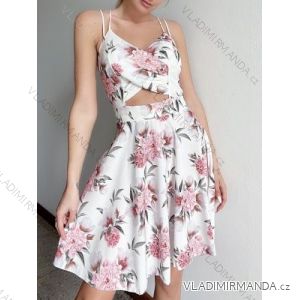 Šaty letné na ramienka dámske (S/M ONE SIZE) TALIANSKA MÓDA IMPBB2220328s