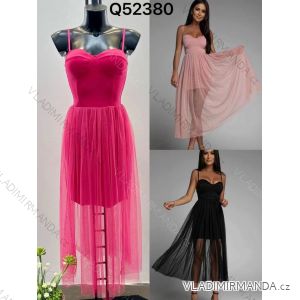 Šaty letné dlhé na ramienka dámske (S/M ONE SIZE) TALIANSKA MÓDA IMPDY223SSH52380