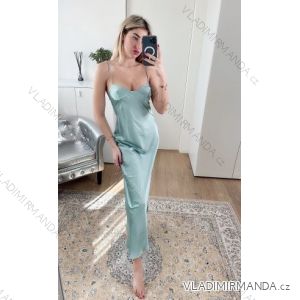 Šaty dlhé letné elegantné na ramienka dámske (S/M ONE SIZE) TALIANSKA MÓDA IMPBB22C23128