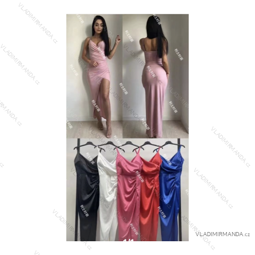 Šaty letné na ramienka dámske (S/M ONE SIZE) TALIANSKA MÓDA IMPLS2221786