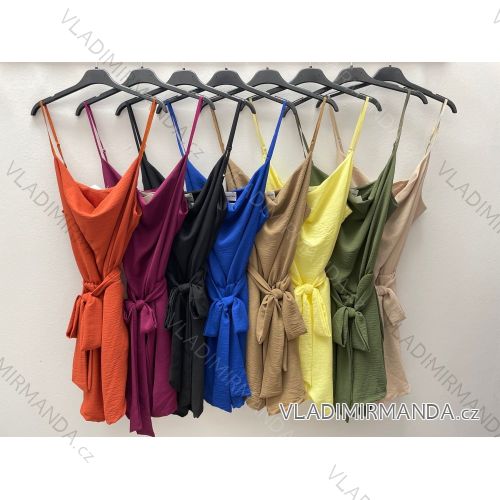 Overal krátky letný na ramienka dámsky (S/M ONE SIZE) TALIANSKA MÓDA IMPDY22LS17841