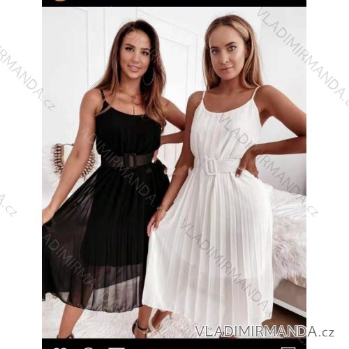 Šaty dlhé letné na ramienka dámske (S/M ONE SIZE) TALIANSKA MÓDA IMPLI244063
