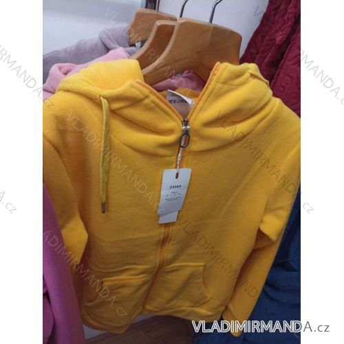 Mikina teplá na zips s kapucňou dlhý rukáv dámska (M-2XL) BENTER BES2223560