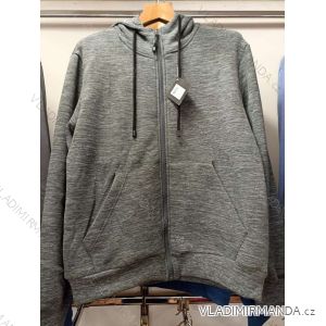 Mikina teplá na zips s kapucňou dlhý rukáv pánska (M-2XL) BENTER BES2246092