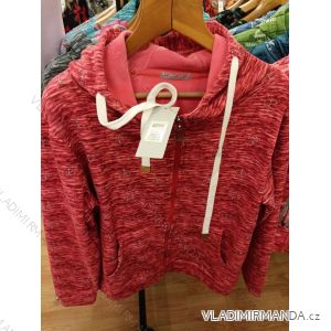 Mikina teplá na zips s kapucňou dlhý rukáv dámska (M-2XL) BENTER BES2246005