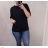 Tričko/tunika krátky rukáv dámska nadrozmer (XL/2XL ONE SIZE) TALIANSKA MóDA IM422250/DR1 ružová