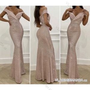 Šaty dlhé elegantné letné bez rukávov dámske (S/M ONE SIZE) TALIANSKA MÓDA IMPBB22C23576