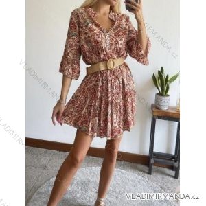 Šaty letné 3/4 rukáv dámske (S/M ONE SIZE) TALIANSKA MÓDA IMPBB22F10299A