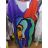 Šaty dlhé maxi letný krátky rukáv dámska nadrozmer (2XL/3XL/4XL ONE SIZE) TALIANSKA MÓDA IM422741