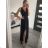 Šaty elegantné spoločenské dlhé na ramienka dámske (XS/S/M/L ONE SIZE) TALIANSKA MÓDA IM322045/DR