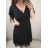 šaty plesové elegantní společenské krátký rukáv dámské (L/XL/2XL ONE SIZE) ITALSKÁ MÓDA IMM22689