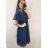 šaty plesové elegantní společenské krátký rukáv dámské (L/XL/2XL ONE SIZE) ITALSKÁ MÓDA IMM22689