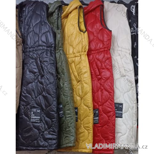 Vesta predĺžená šusťáková s kapucňou dámska (M/L/XL ONE SIZE) TALIANSKA MODA IM422899
