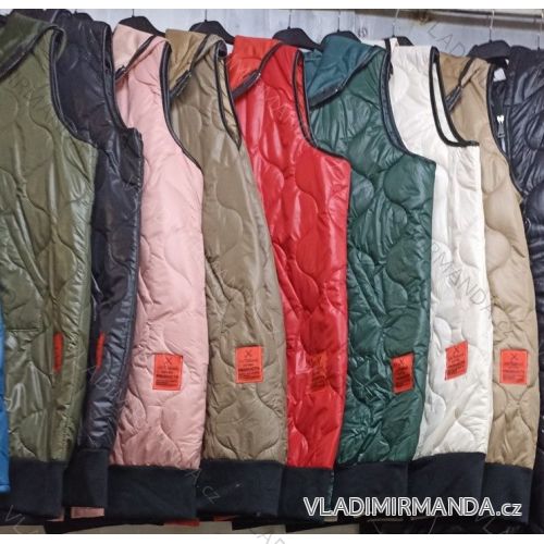 Vesta šusťáková s kapucňou dámska (M/L/XL ONE SIZE) TALIANSKA MODA IM422887