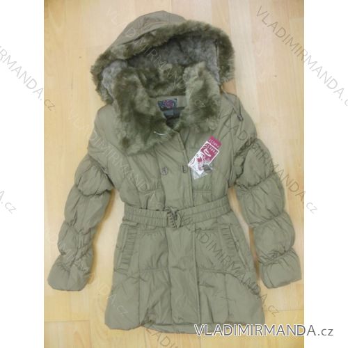 Bunda kabát zimná dámska kapucne (m-2xl) FOREST JK-12