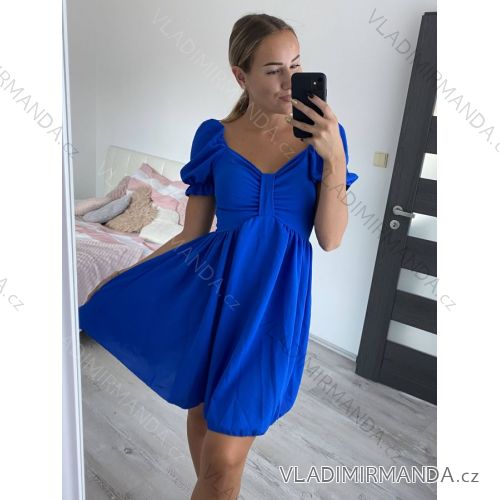 Šaty letné žabičkované carmen dámske (S/M/L ONE SIZE) TALIANSKA MÓDA IM922011
