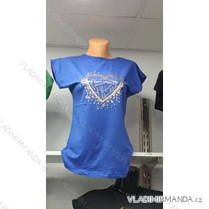 Tričko krátky rukáv dámske (M-XL) TURECKÁ MÓDA TMWG22GYA0885