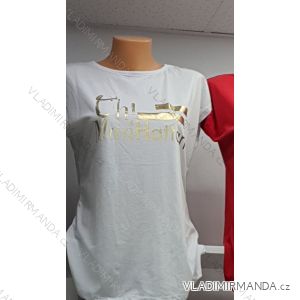 Tričko krátky rukáv dámske (M-XL) TURECKÁ MÓDA TMWG22GYA0866
