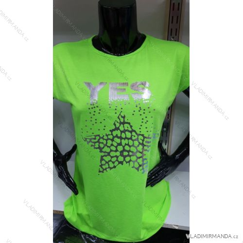 Tričko krátky rukáv dámske (M-XL) TURECKÁ MÓDA TMWG22GYA0892
