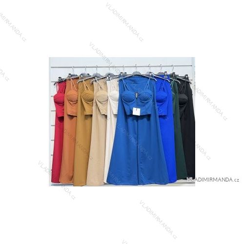 Súprava letný top na ramienka a nohavice dámska (S/M ONE SIZE) TALIANSKA MÓDA IMPSH2232072A