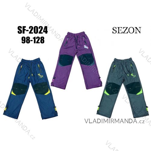Nohavice outdoor slabé detské dievčenské a chlapčenské (98-128) SEZON SEZ22SF-2024