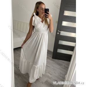 Šaty dlhé bez rukávu dámske (S/M ONE SIZE) TALIANSKA MÓDA IMWG221435/DR